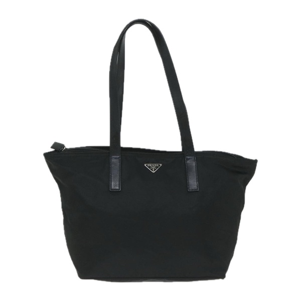 PRADA Tote Bag Nylon Black Auth cl803 - Picture 2 of 16